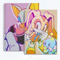 New Cartoon Notebook Sonic The Hedgehog High-value Creative Peripheral B5/A4/8K Thickened Drawing Sketchbook Student Stationery Note Books Pads