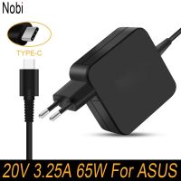 Nobi 3.25A 20V ADP-65DW A/b/c USB-C อะแดปเตอร์ AC แหล่งจ่ายไฟ Carregador Type-C อะไหล่ Charger Laptop Asus สำหรับโน๊ตบุ๊ค65W