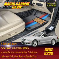 Benz SL-Class SL R230 2001-2008 Convertible (เฉพาะ 2ชิ้นหน้า) พรมรถยนต์ SL-Class SL500 SL300 SL55 SL63 SL65 R230 2001 2002 2003 2004 2005 2006 2007 2008 พรม7D VIP Magic Carmat