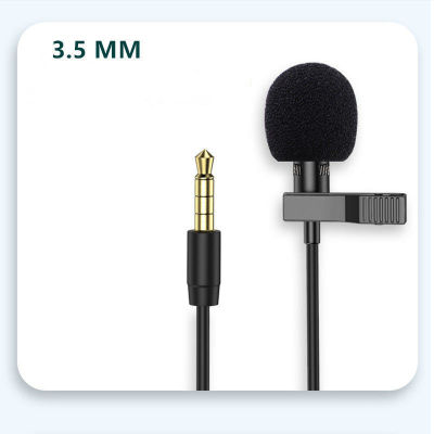 Mini Microphone for iPhone Lightning Type C 3.5mm Microfone for Samsung Huawei Xiaomi Lavalier Clip-on Recording Microfonoe