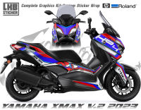 สติ๊กเกอร์แต่งลายรถ YAMAHA X-MAX 2022 V.2 ลาย HP4