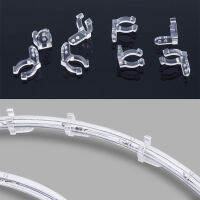 40/50/120PCS LED Strip Light Clip Round สายพลาสติกใสหัวเข็มขัด Strip Lamp Hose Connector