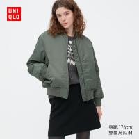 UNIQLO Uniqlo แจ็คเก็ตทหารผู้หญิง MA-1 (นักบินเสื้อแจ๊คเก็ตแบบสั้นเครื่องแบบเบสบอลแฟชั่น) 453617