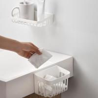 Bathroom Shelf Organizer Toilet Adhesive Shampoo Gel Storage Basket No Drilling Bathroom Shower Organizer Shelves Bathroom Corner Shower Shelf Rack regular