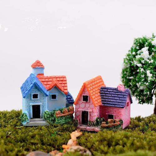 [HCM]Phụ kiện tiểu cảnh nhà biệt thự trang trí terrarium sen đá xương