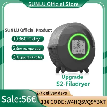 SUNLU S2 3D Filament Dryer Dry Box Up To 70℃ Heating 360° Surround Drying  Evenly LED Touch Screen Display Humidity Printer Mate