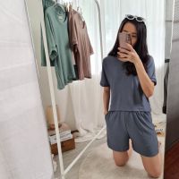 ?ใหม่? ชุดเซตขาสั้นผ้านิ่ม ไม่ต้องรีด [ F6 ]