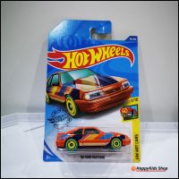 โมเดลรถ Hotwheels - 92 Ford Mustang สีส้ม รถเหล็ก รถของเล่น รถโมเดลสะสม