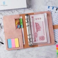 STATIONERY DIY หนัง PU Notepad กระดาษเขียน แผ่นบันทึก กระเป๋าใบหลวม เครื่องผูกงบประมาณ สมุดบันทึกนักเรียน คู่มือ วางแผนกำหนดการ