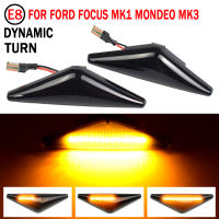 2ชิ้น Led แบบไดนามิกด้านข้างไฟเลี้ยวไฟลำดับไฟกระพริบสำหรับฟอร์ด MONDEO 2000-2007 MK 3โฟกัส MK1 1998-2004