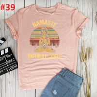 Namaste Mother Printed T Shirt 90S Graphic Tshirt Tee Cute Tshirt Tshirts Gildan Spot 100% Cotton