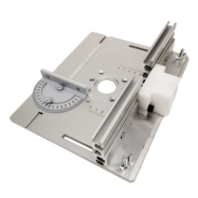 Router Table Insert Plate Miter Gauge for Woodworking Benches Table Saw Multifunctional Trimmer Engraving Machine