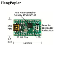 Teensy USB Development Board AVR MKII USB ISP ดาวน์โหลดสายเคเบิล At90usb162