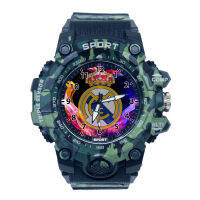 กล่อง Jam Tangan Sport กันน้ำสำหรับผู้ชายเรอัลมาดริดฟรี