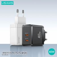 2023♘USAMS T54 GaN 40W USB C Pengisi Daya Cepat 4.0 3.0 QC4.0 PD3.0 QC Tipe For iPhone MacBook