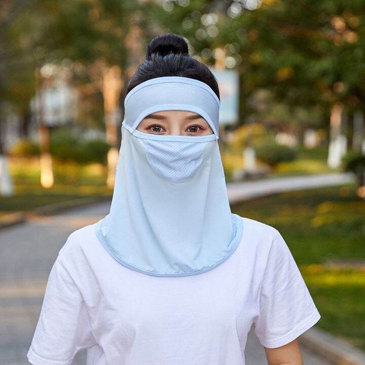 MAGGEN Breathable Windproof With Neck Flap Sunscreen Veil Sun ...