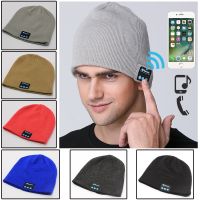 Winter Bluetooth Music Soft Beanie Hat พร้อมชุดหูฟังสเตอริโอลําโพง Wireless Warm Beanie Ski Cap Warm Knitting Beanies