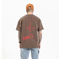 เสื้อยืดผู้ชายโอเวอร์ไซส์ cactus highest travis scott เสื้อลายมันส์ hot sale เสื้อovp ทราวิส เสื้อy2k