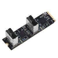 M.2 PCIe3.0 to 8 Ports SATA 6G Multiplier Controller Card B/M Key NGFF with 2 Mini SAS Interface Each Port Arrive 6Gbps