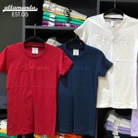 NewP01 เสื้อยืด Allamanda งานปัก คอกลม/คอวี สินค้าลิขสิทธิ์แท้ (S.M.L.XL)S-5XL