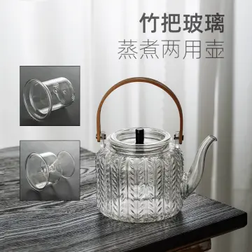 Japanese Candle Tea Electric Ceramic Water Boiling Kettle Tea Making Device  Heat-Resistant Loop-Handled Teapot