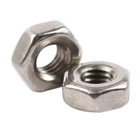 100Pcs M3 3Mm เกลียวตัวเมีย Hex Metal Nut Fastener Silver Tone