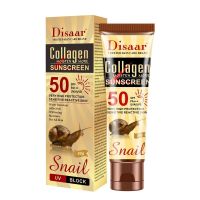 50g Collagen Snail Sunscreen Protetor Whitening Solar Uv Radiation Sunscreen Body Cream Oil-control SPF50++ Moisturizing Sun