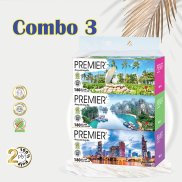 Khăn giấy lụa hộp Premier 180 tờ - combo 3 hộp