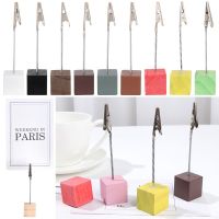 1PC Wooden Photo Clip Memo Name Card Hanging Stand Picture Frame Table Number Holder Photo Stand Desktop Decoration Clips Pins Tacks