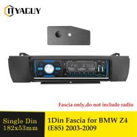 1DIN รถวิทยุ Fascia สำหรับ BMW Z4 E85 2003-2009 Audio CD DVD Player สเตอริโอแผงอินเทอร์เฟซ Dash Trim ชุดติดตั้ง Bezel กรอบ