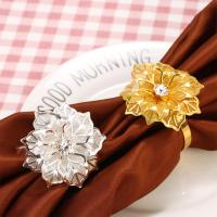 QCNLDM กลวงออกดอกไม้ ล้อแม็ก สำหรับงานรับจัดงานแต่งงาน การรวบรวมครอบครัว ของขวัญ อาหารค่ำวันเกิด แหวนผ้าเช็ดปาก ที่ใส่ผ้าเช็ดปาก ตกแต่งโต๊ะ แหวนผ้าเช็ดปาก