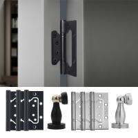 1 Set Thicken Door Hinge and Anti-collision Door Stopper Kit Smooth Closing Door Connector Heavy Duty Door Hardware