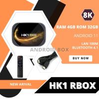 ดูฟรีไม่มีรายเดือน  HK1 RBOX X4S  Amlogic S905X4 Android 11 Ram 4GB. Rom 32GB. wifi 2.4/5G. Bluetooth 4.1 ตั้งค่าให้แล้ว