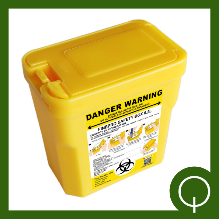 Sharps Disposal Container for Needles, Impact and Puncture Proof
