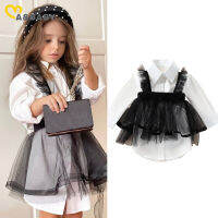 Ma&amp;Baby 1-6Y Toddler Children Kids Girl Long Blouse Long Sleeve Shirts Fashion Tulle Dress For Girls Autumn Spring Costumes D84