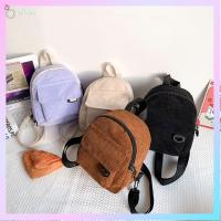 LAIHOU ง่าย ผ้าลูกฟูก เล็กไปหน่อย Bookbags นักเรียน กระเป๋าเป้สะพายหลังขนาดเล็กสำหรับผู้หญิง เป้สะพายหลัง กระเป๋าถือ