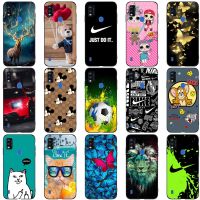 Case For ZTE Blade A51 Case Back Phone Cover Protective Soft Silicone Black Tpu butterfly bear animal