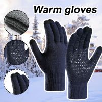 Touchscreen Women Gloves Keep Warm Mitten Windproof Winter Glove Longkeeper Soft Knit Lining Anti Slip Outdoor Cycling Accessory