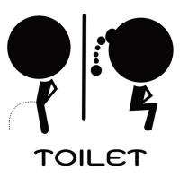 Toilet Stickers Decals Suggestive Effect Stickers PVC Decals Leaves No Trace Creative window Cling Decor for Kids landmark