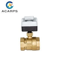 1-1/2" Electric Ball Valve Brass DN40 Motorized Ball Valve With Manual switch Valves