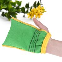 【cw】 Korea Tape Back Gloves Exfoliating Massage Shower Scrubber Sponge ！