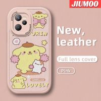 JIUMOO เคสสำหรับ Realme C35 C31 Narzo 50A ดีไซน์ใหม่ลาย Cinnamoroll น่ารักซิลิโคนนิ่มเคสใส่โทรศัพท์หนังเคสมือถือกันกระแทกป้องกันการตกพร้อมกับเคสป้องกันกล้องเลนส์คลุมทั้งหมด