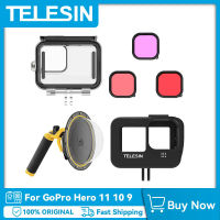 esin GoPro hero11 waterproof case filters dome port vlog frame housing case for hero 11109 diving accessories in stock