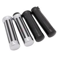 7/8 22mm 1 25mm Motorcycle Billet Rubber Hand Grips For Harley Honda Kawasaki Suzuki Yamaha Bikes Cruiser Chopper Custom