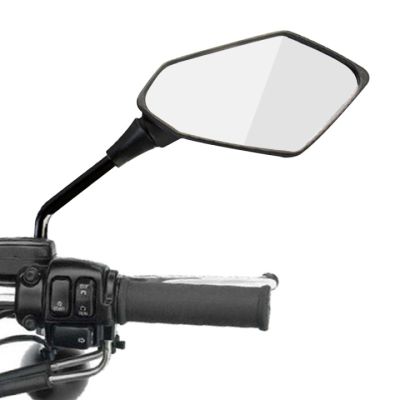 2ชิ้น/คู่กระจกมองหลังรถจักรยานยนต์สกู๊ตเตอร์ Motocross กระจกมองหลัง Electrombile ด้านหลังกระจกนูน8/10มม.คาร์บอนไฟเบอร์
