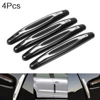 4Pcs รถประตู Anti-Collision Strip หนารถประตูกระจกมองหลัง Guard สติกเกอร์ Protector Strip Auto Body Protection