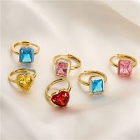 【YF】♚☼✓  HECHENGSummer New Colorful Enamel Adjusted Rectangle Fashion Jewelry