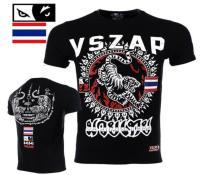 cool THAI Thai Tiger Thai Thai Boxing Short Sleeve Fitness T-shirt with High Quality Polyester Fabric Short Sleeve Customizable