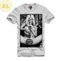 BIL เสื้อยืด Unisex Limeizhounew Xs-6Xl เสื้อยืดสีเทาพิมพ์ลาย Big Bong Pin Up Kush Tisa Gogo สีเทา