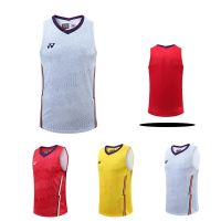 shot goods 【Ready Stock】2022 239A Mens Short Sleeveless Badminton Shirt Quick Dry Jersey Tank Breathable Vest